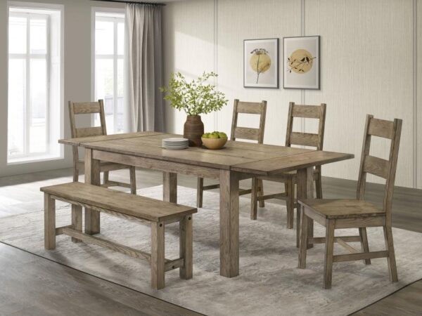Cardova 6-piece Extension Table Dining Set Vineyard Oak