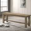 Cardova 51-inch Solid Wood Dining Bench Vineyard Oak