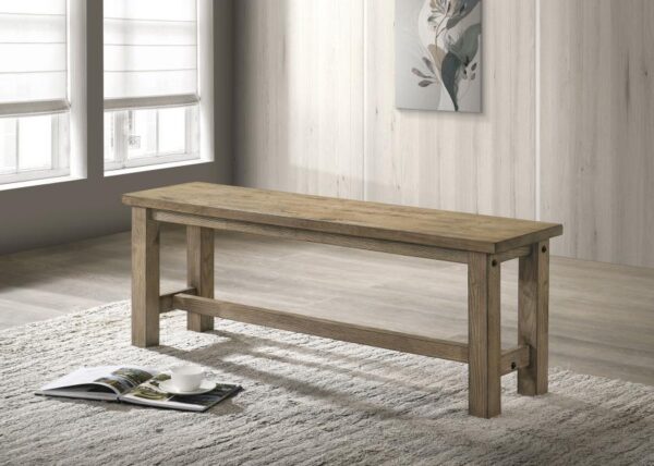 Cardova 51-inch Solid Wood Dining Bench Vineyard Oak