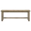 Cardova 51-inch Solid Wood Dining Bench Vineyard Oak