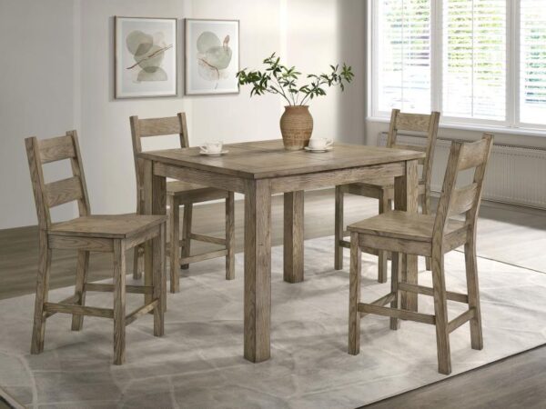 Cardova 5-piece Counter Height Dining Table Set Vineyard Oak
