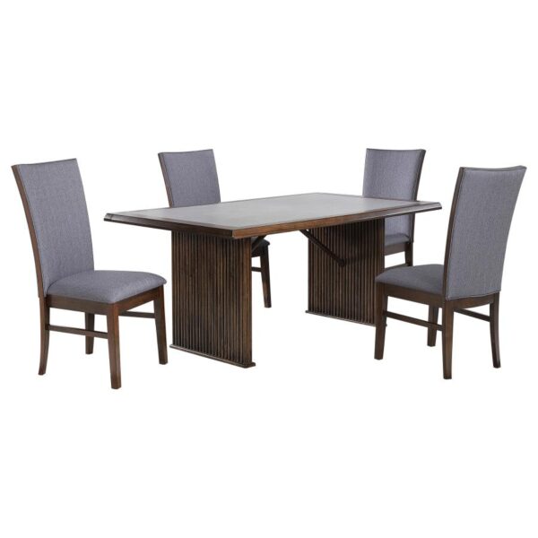 Sherwood 5-piece Rectangular Dining Table Set Brown