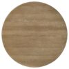 Adina 53-inch Round Wood Dining Table Distressed Light Brown