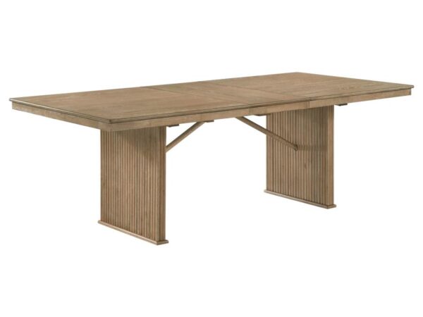 Adina 89-inch Extension Dining Table Distressed Light Brown