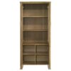 Adina 77-inch Tall Display Cabinet Distressed Light Brown