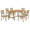 Duncan 7-piece Rectangular Wood Dining Table Set Washed Oak