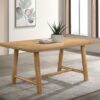 Duncan 71-inch Rectangular Wood Dining Room Table Washed Oak