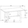 Duncan 71-inch Rectangular Wood Dining Room Table Washed Oak