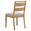 Duncan Ladder Back Dining Side Chair Washed Oak (Set of 2)