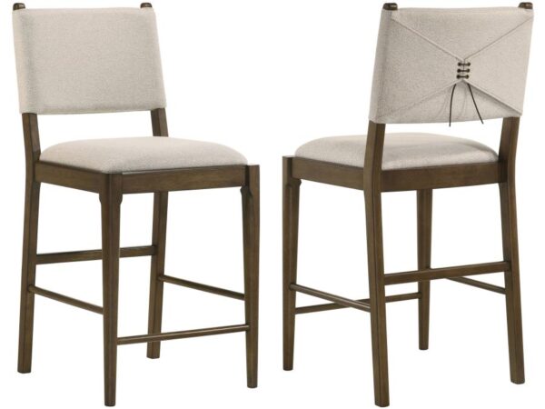 Ottowa Upholstered Counter Side Chair Brown (Set of 2)
