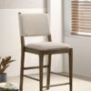 Ottowa Upholstered Counter Side Chair Brown (Set of 2)