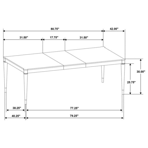 Reseda 7-piece Rectangular Dining Set Ash Brown