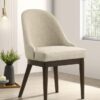 Reseda Upholstered Dining Side Chair Beige (Set of 2)