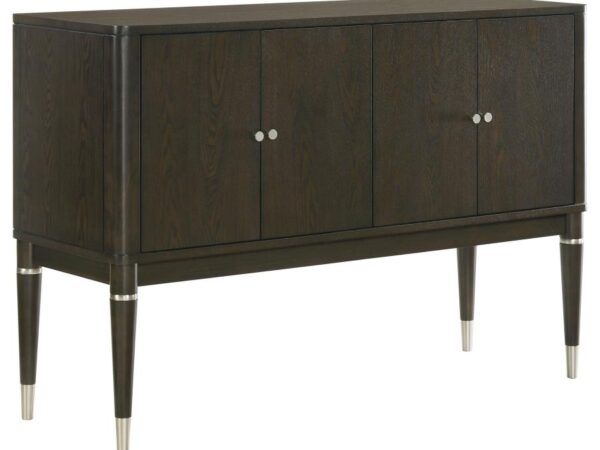 Reseda 4-door Dining Sideboard Server with Shelves Ash Brown