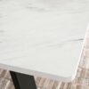 Mayer Rectangular 87-inch Faux Marble Dining Table White