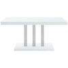 Brooklyn 5-piece Rectangular Dining Set White High Gloss