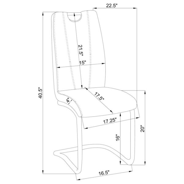 Brooklyn 5-piece Rectangular Dining Set White High Gloss