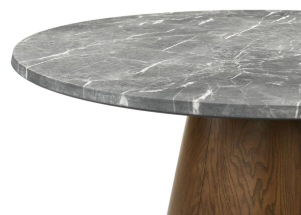 Franklin 50-inch Round Dining Table Grey and Dark Oak