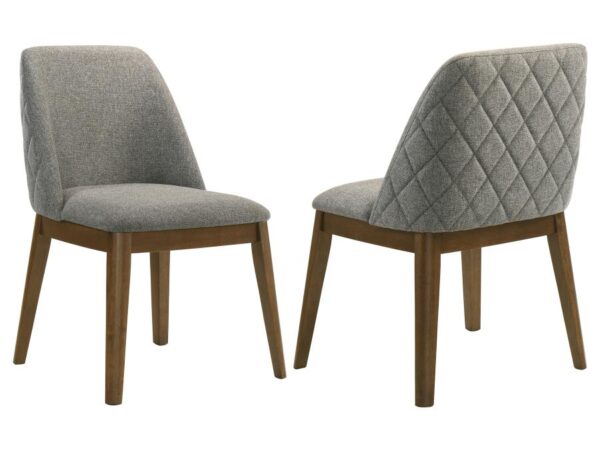 Franklin Upholstered Dining Side Chair Grey (Set of 2)