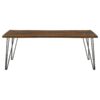 Neve 80-inch Live Edge Dining Table Grey Sheesham