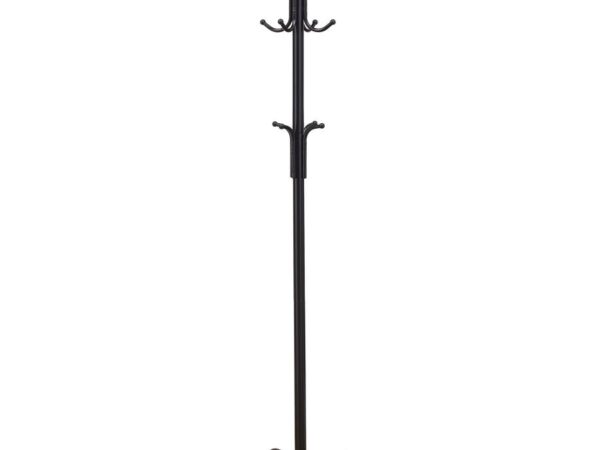 Collier 12 Hook Freestanding Coat Rack Hat Hanger Black