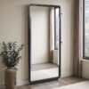 Leandro 76-inch Full Length Floor Mirror Burnished Black