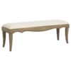 Revello Upholstered Bedroom Bed End Bench Washed Mango