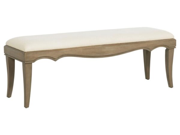 Revello Upholstered Bedroom Bed End Bench Washed Mango