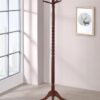 Riona 6 Hook Freestanding Wood Coat Rack Hat Hanger Merlot