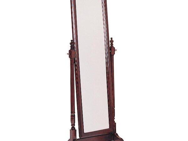 Cabot Wood Adjustable Full Length Cheval Mirror Merlot