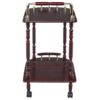 Palmer 2-tier Rectangular Wood Bar Cart Merlot