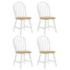 Cinder Wood Dining Side Chair White (Set of 4)