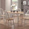 Cinder Wood Dining Side Chair White (Set of 4)