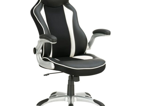 Dustin Upholstered Adjustable Home Office Desk Chair Black