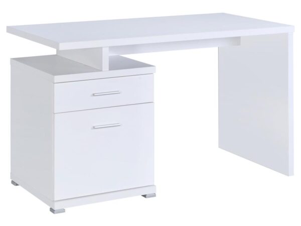Irving 47-inch 2-drawer Office Computer Desk White