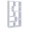 Theo 71-inch 6-shelf Bookshelf White