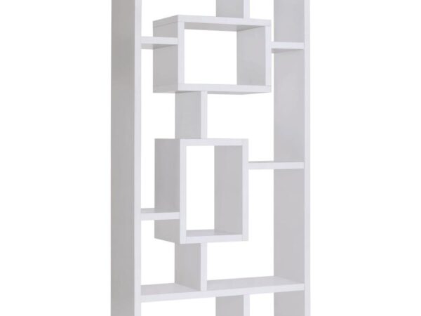 Corey 71-inch 8-shelf Bookshelf White
