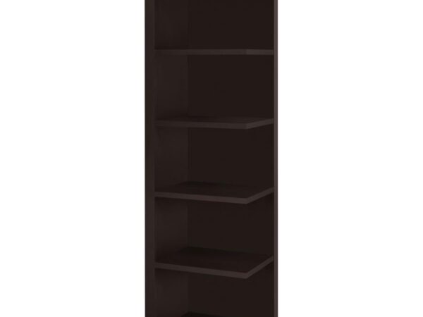 Alder 71-inch 6-shelf Corner Bookcase Cappuccino