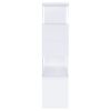 Emelle 63-inch 4-shelf Glass Panel Bookshelf White
