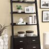 Colella 72-inch 5-shelf Storage Ladder Bookshelf Cappuccino