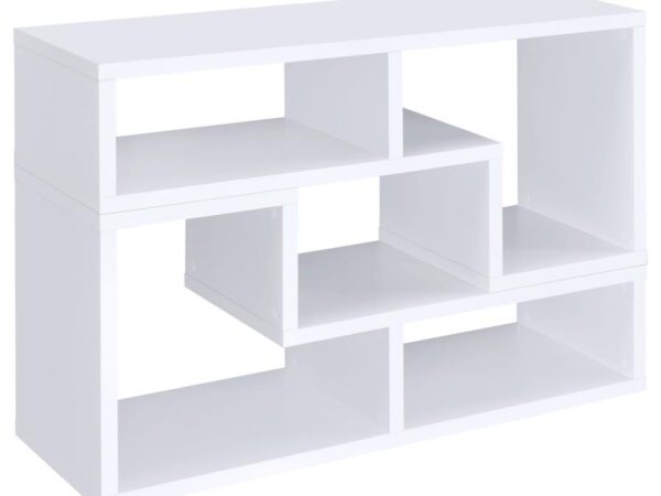 Velma Multipurpose TV Stand and Bookshelf White