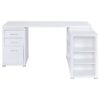 Yvette 60-inch 3-drawer L-Shape Computer Desk White