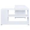 Yvette 60-inch 3-drawer L-Shape Computer Desk White
