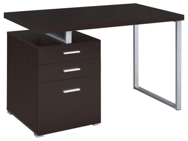 Brennan 47-inch 3-drawer Office Computer Desk Cappuccino