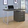 Brennan 47-inch 3-drawer Office Computer Desk Weathered Grey