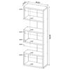 Joey 71-inch 5-shelf Bookshelf Weathered Grey