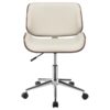 Addington Upholstered Adjustable Office Desk Chair Ecru