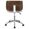 Addington Upholstered Adjustable Office Desk Chair Ecru