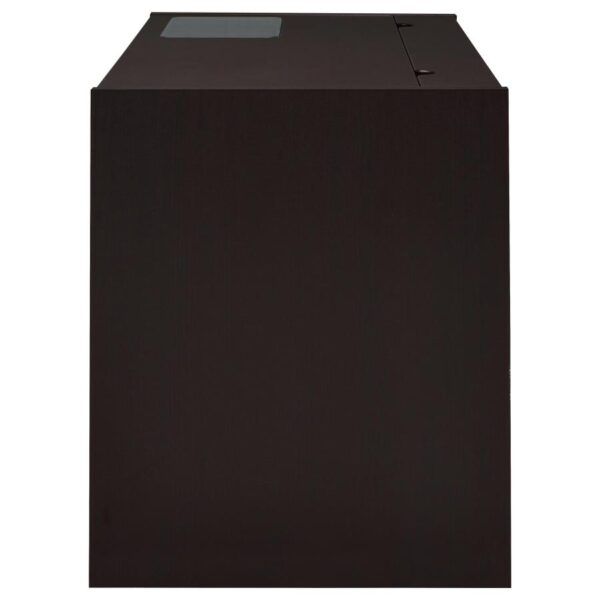 Halston 47-inch 2-drawer Office Desk with Cabinet Cappuccino