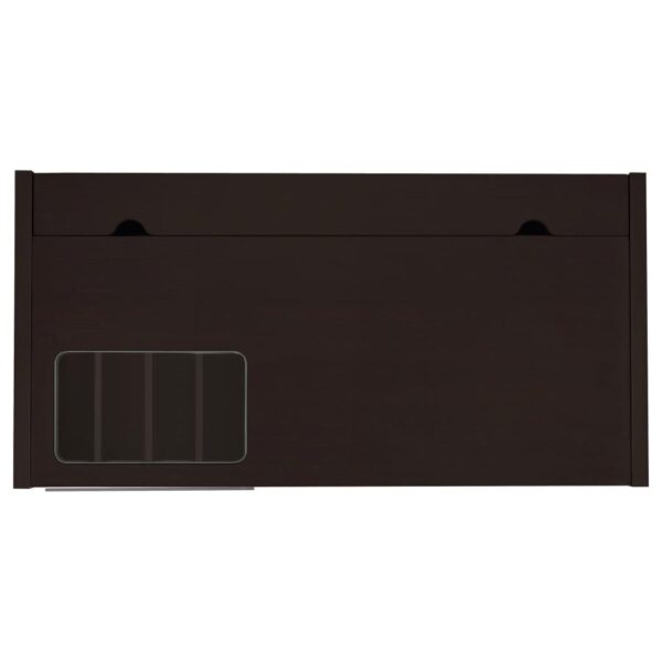 Halston 47-inch 2-drawer Office Desk with Cabinet Cappuccino